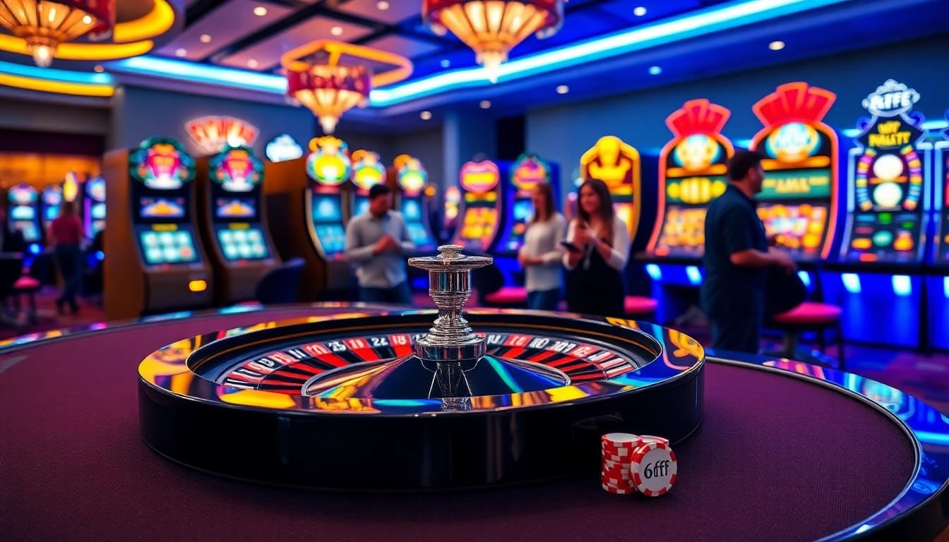 Experience thrilling gameplay at 6FF with vibrant roulette and poker action.