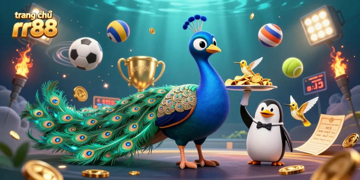 Engage with top qualities on trang chủ rr88, featuring vibrant casino-themed cartoon aesthetic.