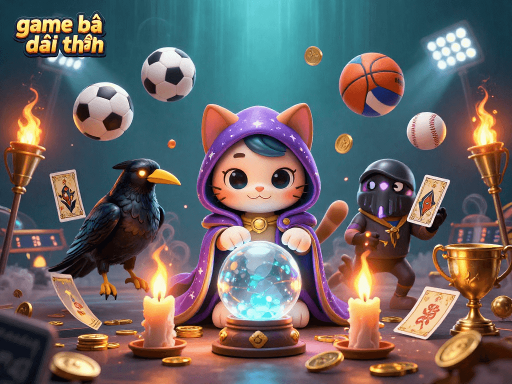 Engage with thrilling game bài đổi thưởng action in an enchanted 3D casino world featuring magical characters.