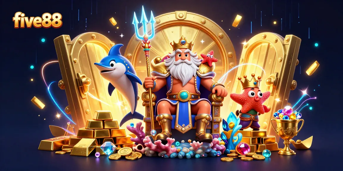 Bet on vibrant five88 casino adventures with Neptune, treasure, and lively game elements.
