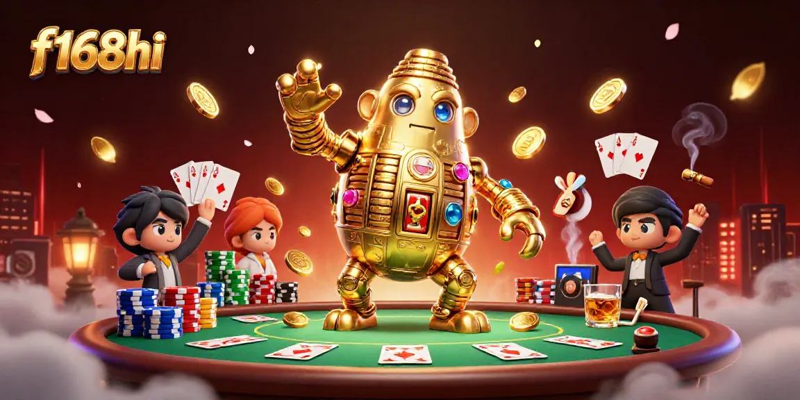 Experience thrilling gameplay vibes with f168hi's dynamic casino atmosphere in 3D.