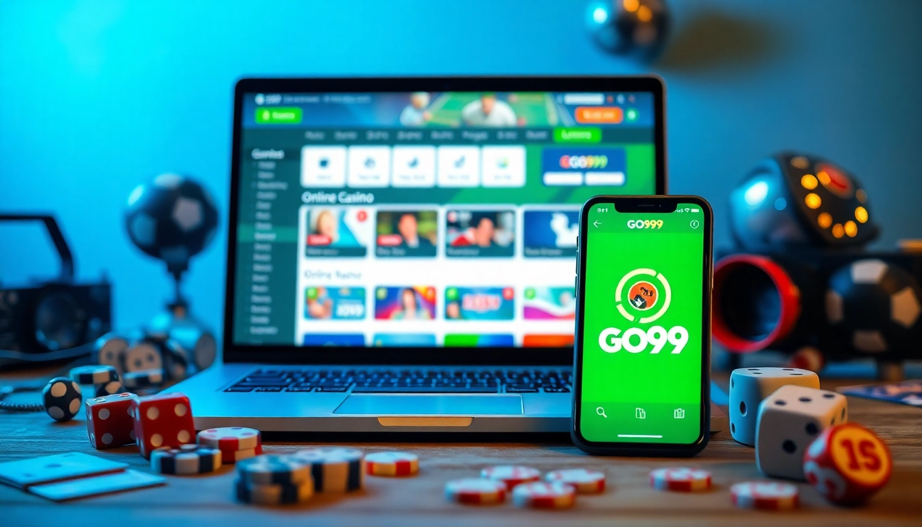 Exciting scene of the go99 clip showcasing vibrant online gaming experiences on modern devices.