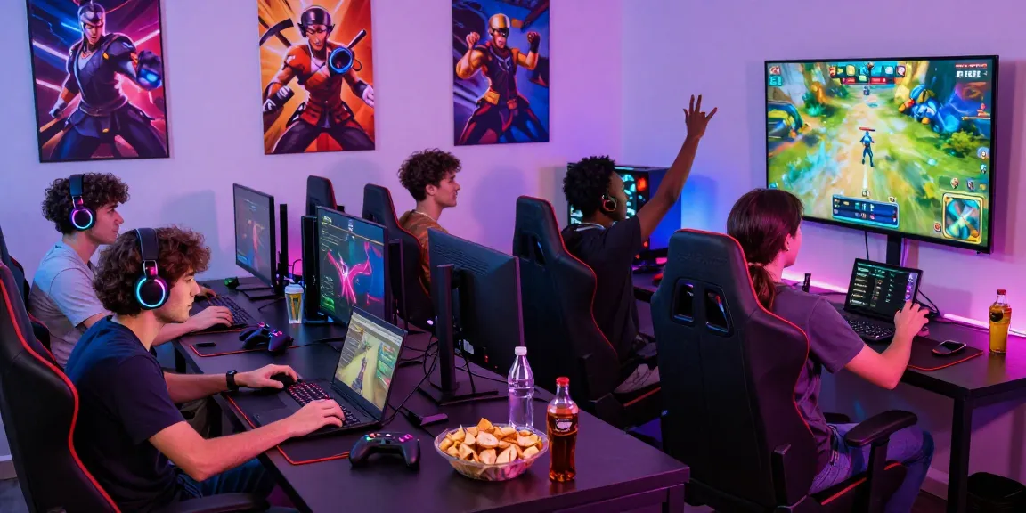 Online gaming fun with friends around a gaming setup on sv88m7.com