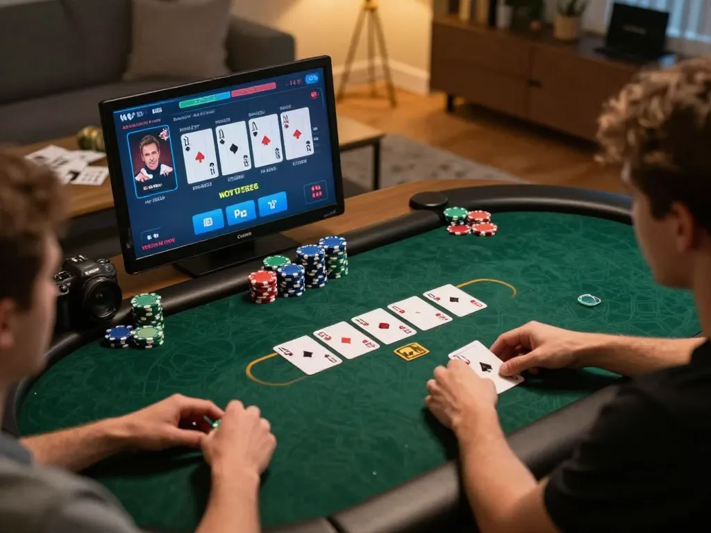 Engaging poker gameplay at DN88 with players strategizing over Texas Hold'em cards.
