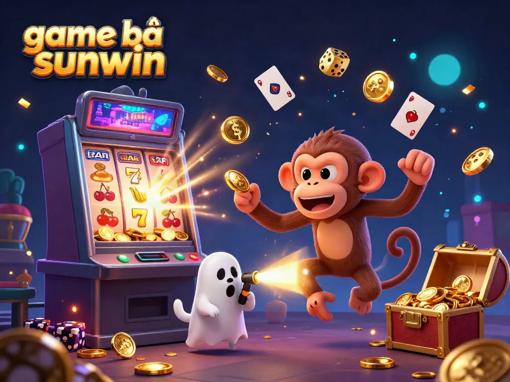 Engage in the vibrant world of game bài sunwin with mischievous characters and dazzling casino elements.
