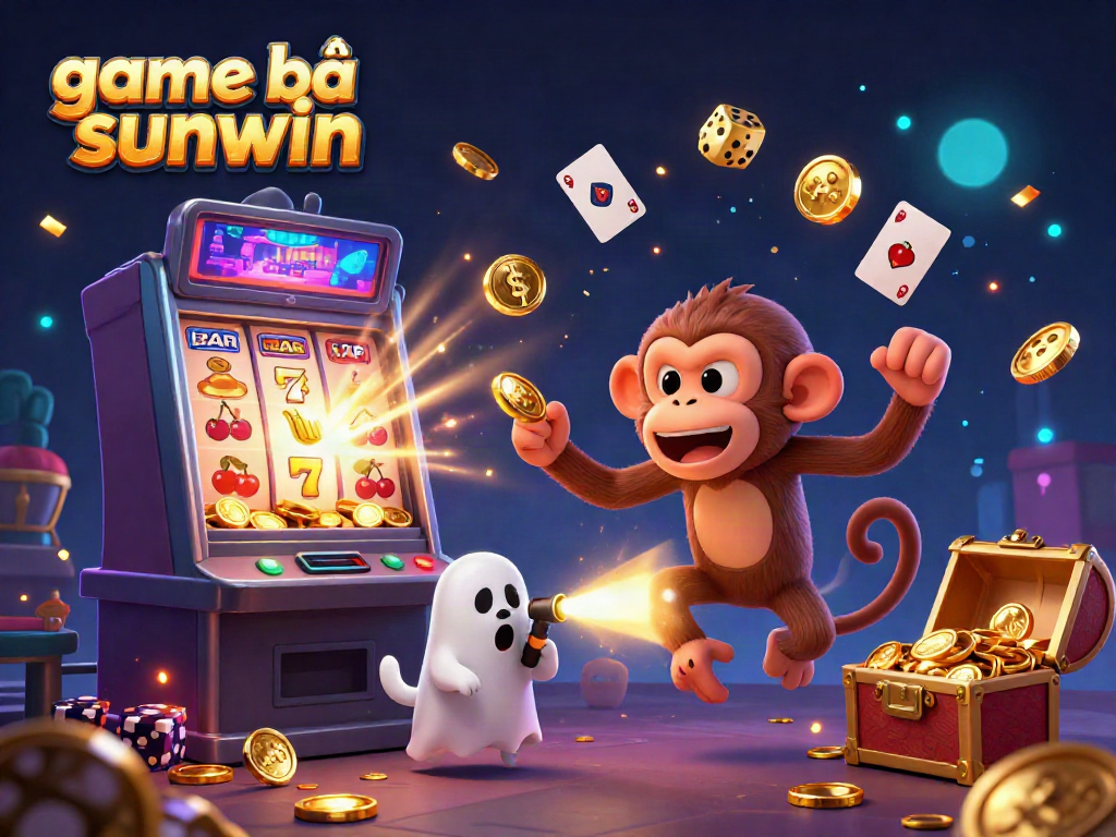 Engage in the vibrant world of game bài sunwin with mischievous characters and dazzling casino elements.