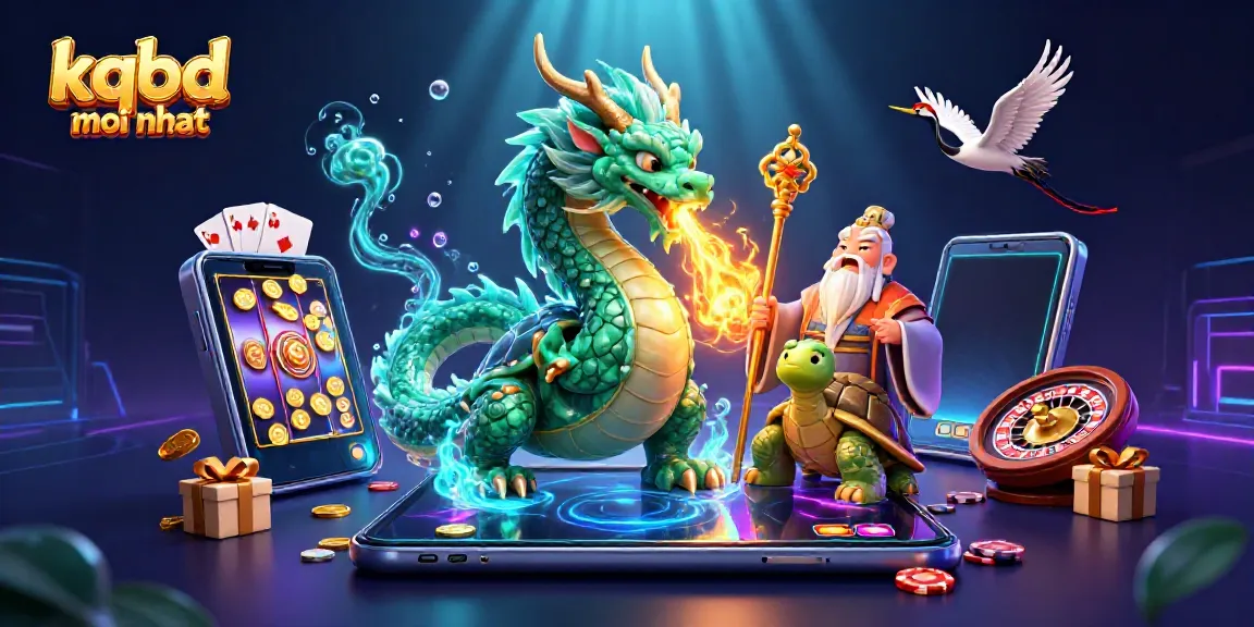 Experience kqbd moi nhat with vibrant casino elements and energetic characters for a thrilling gaming vibe