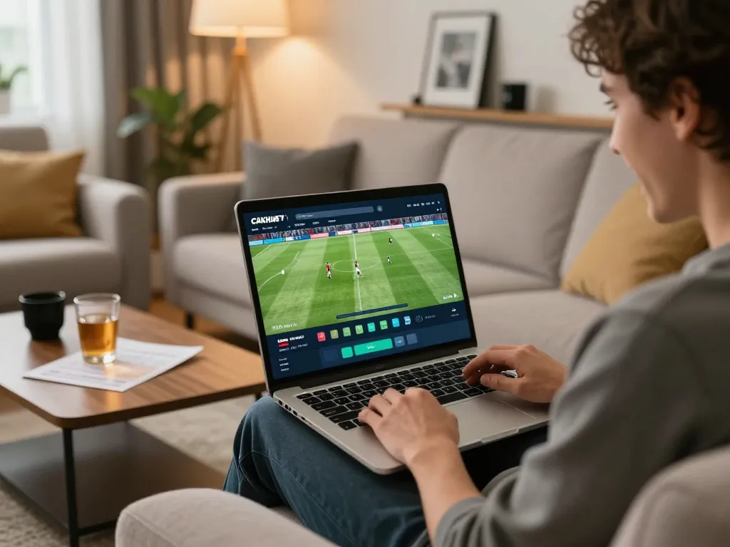 Experience live sports betting with CAKHIATV, enjoying an immersive online gambling atmosphere from home.