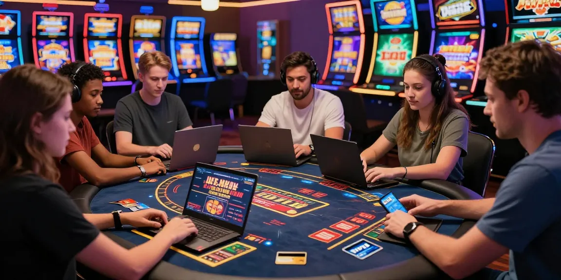 Players enjoying casinos that accept credit cards while engaging with live dealers and vibrant online slot games.