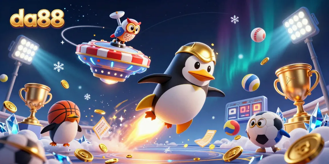 Experience winning thrills with da88 in this dynamic casino-themed illustration