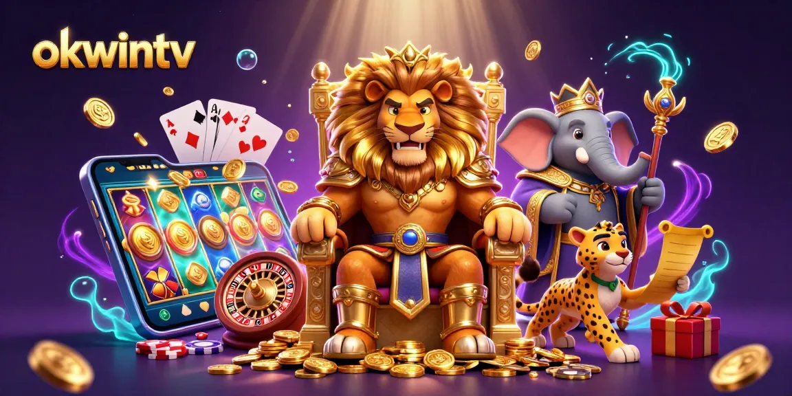 Bet on thrilling matches with okwintv, showcasing a vibrant scene filled with engaging casino elements.