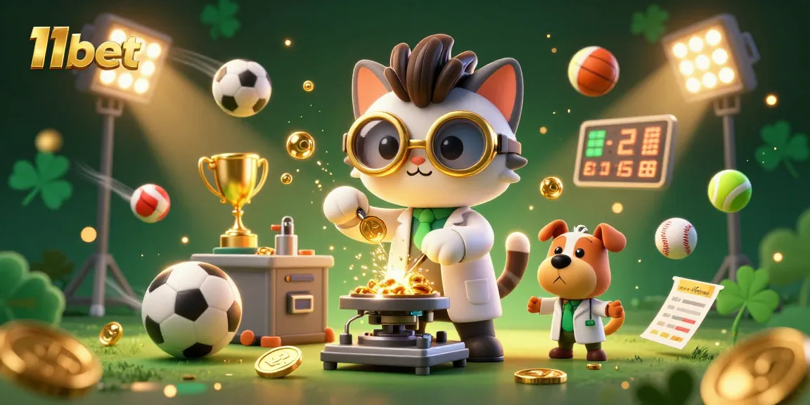 Generate excitement with 11bet's thrilling sports betting atmosphere and dynamic characters.