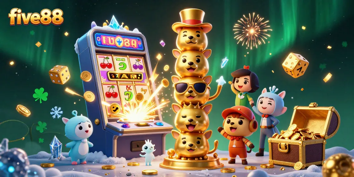 Experience five88’s vibrant gaming world with an explosive jackpot and rich casino elements.