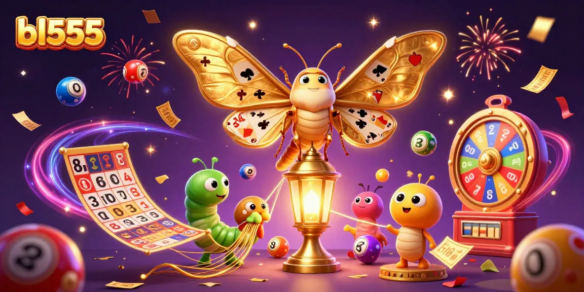 Experience exciting jackpots and games at bl555 with vibrant lottery balls and dynamic casino elements.